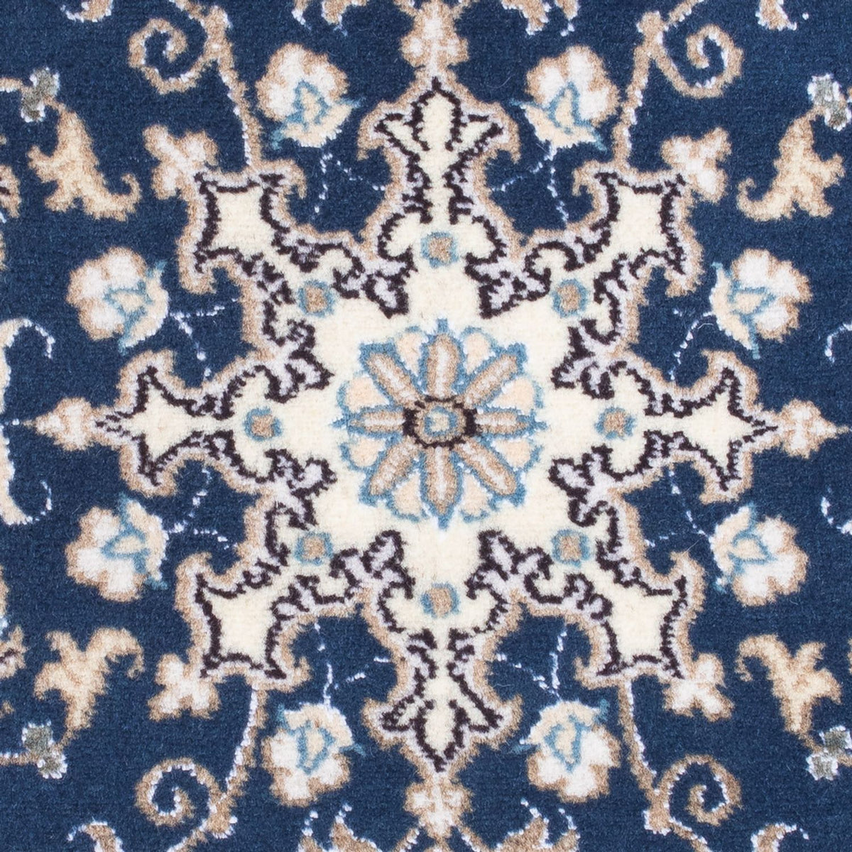 Tapis persan - Nain - 90 x 60 cm - bleu