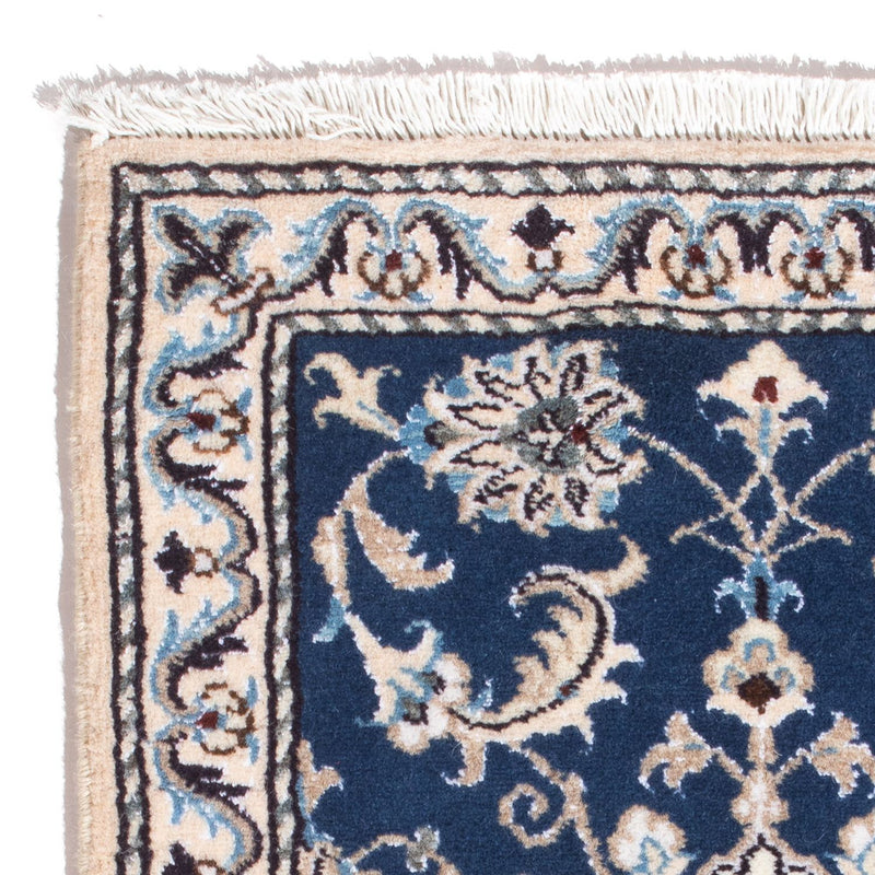 Tapis persan - Nain - 90 x 60 cm - bleu