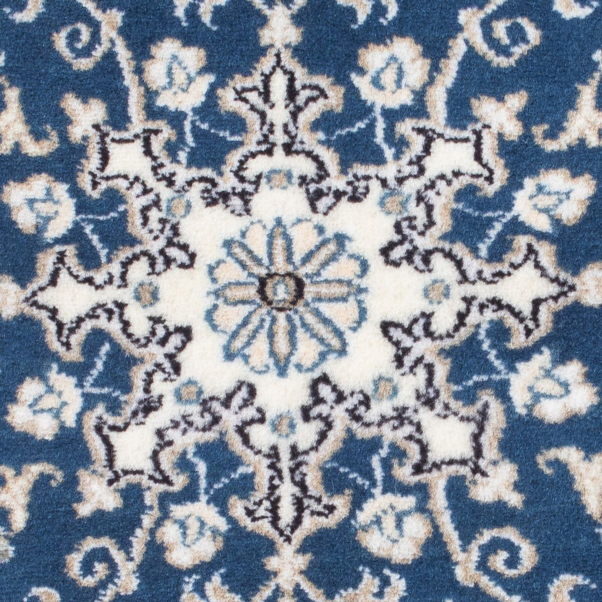 Tapis persan - Nain - 90 x 60 cm - bleu