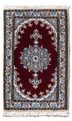 Tapis persan - Nain - 60 x 40 cm - rouge
