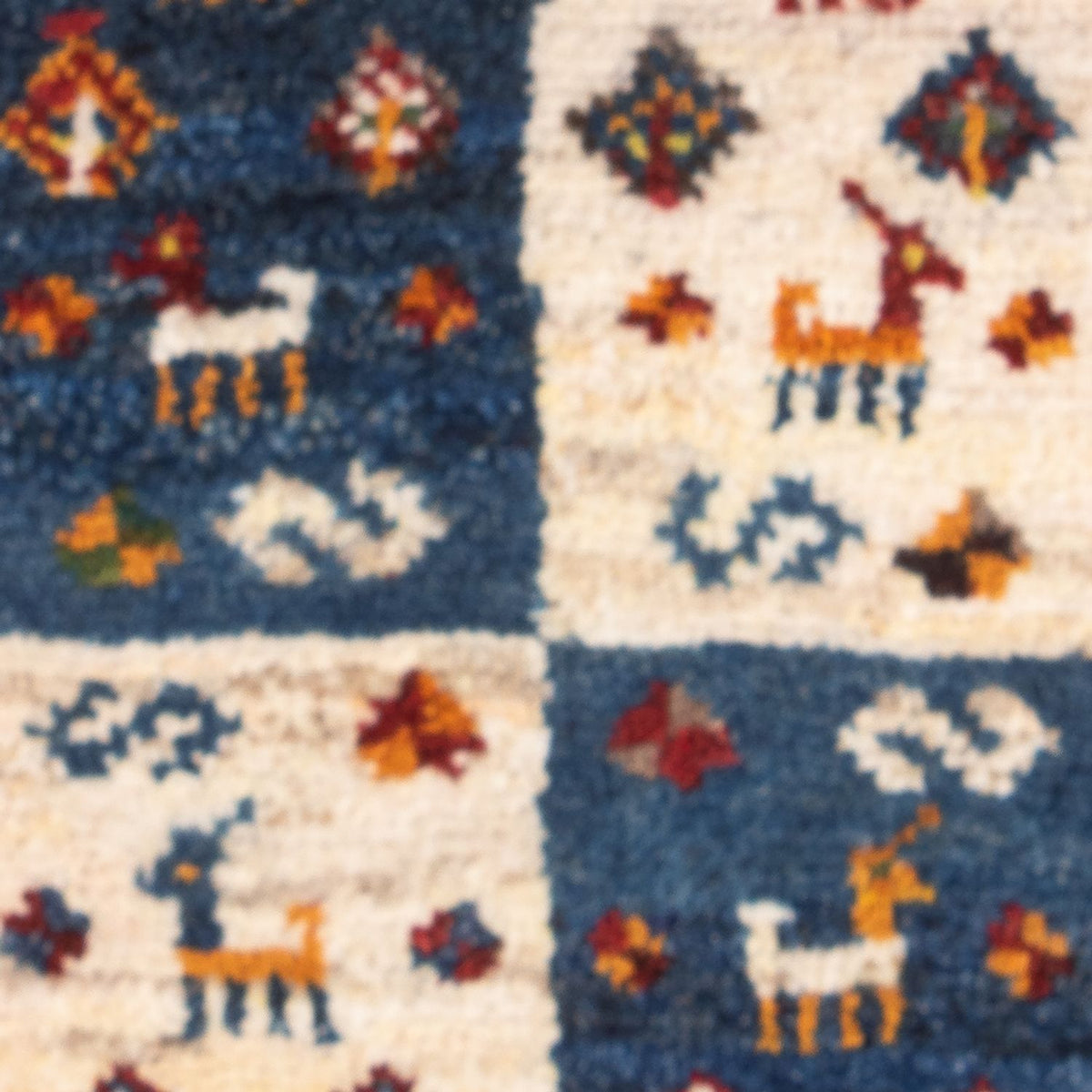 Tapis Gabbeh - Persan - 60 x 40 cm - multicolore