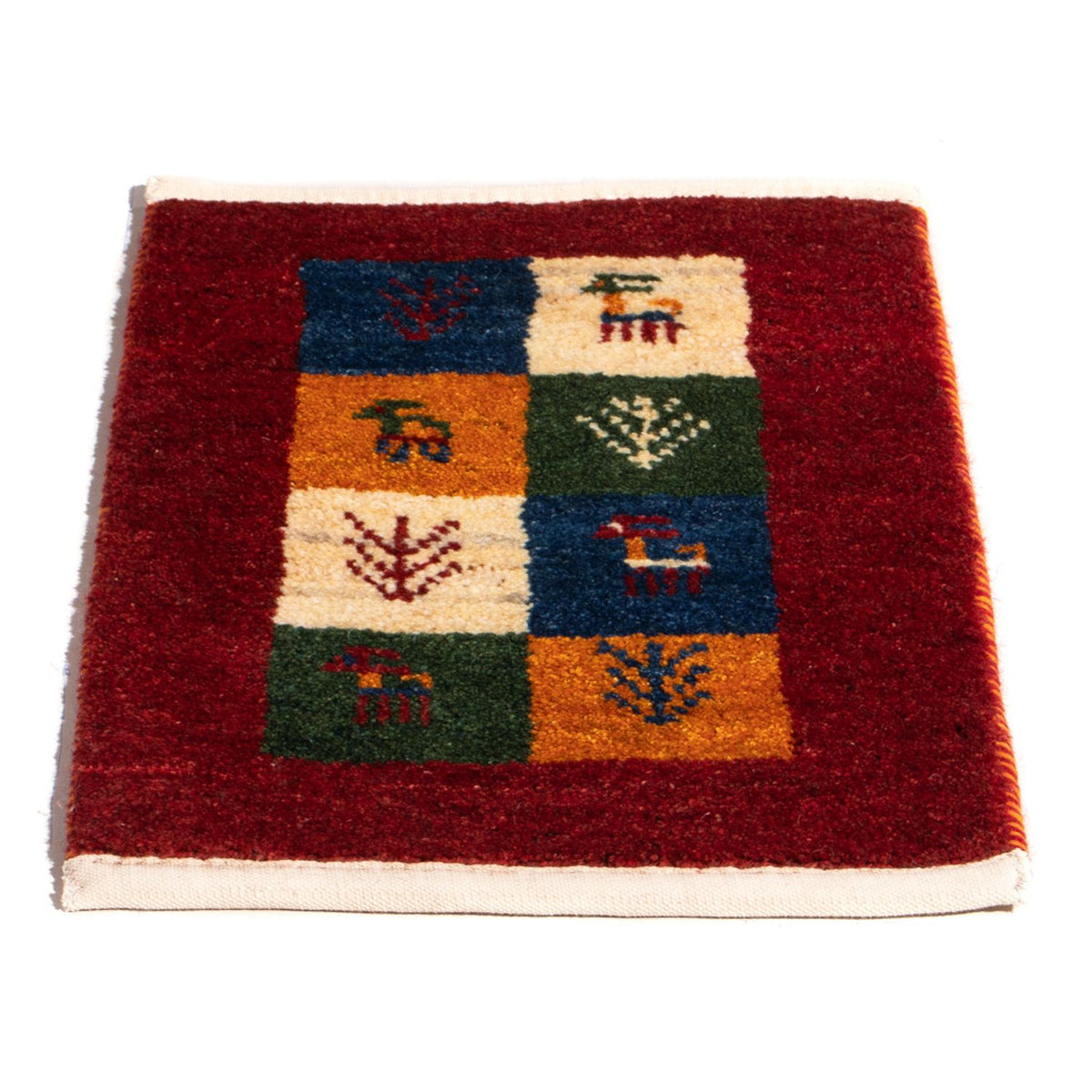 Tapis Gabbeh - Persan - 60 x 40 cm - multicolore