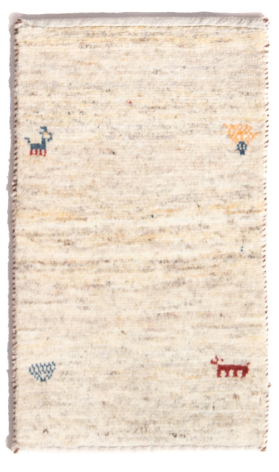 Tapis Gabbeh - Persan - 60 x 40 cm - crème