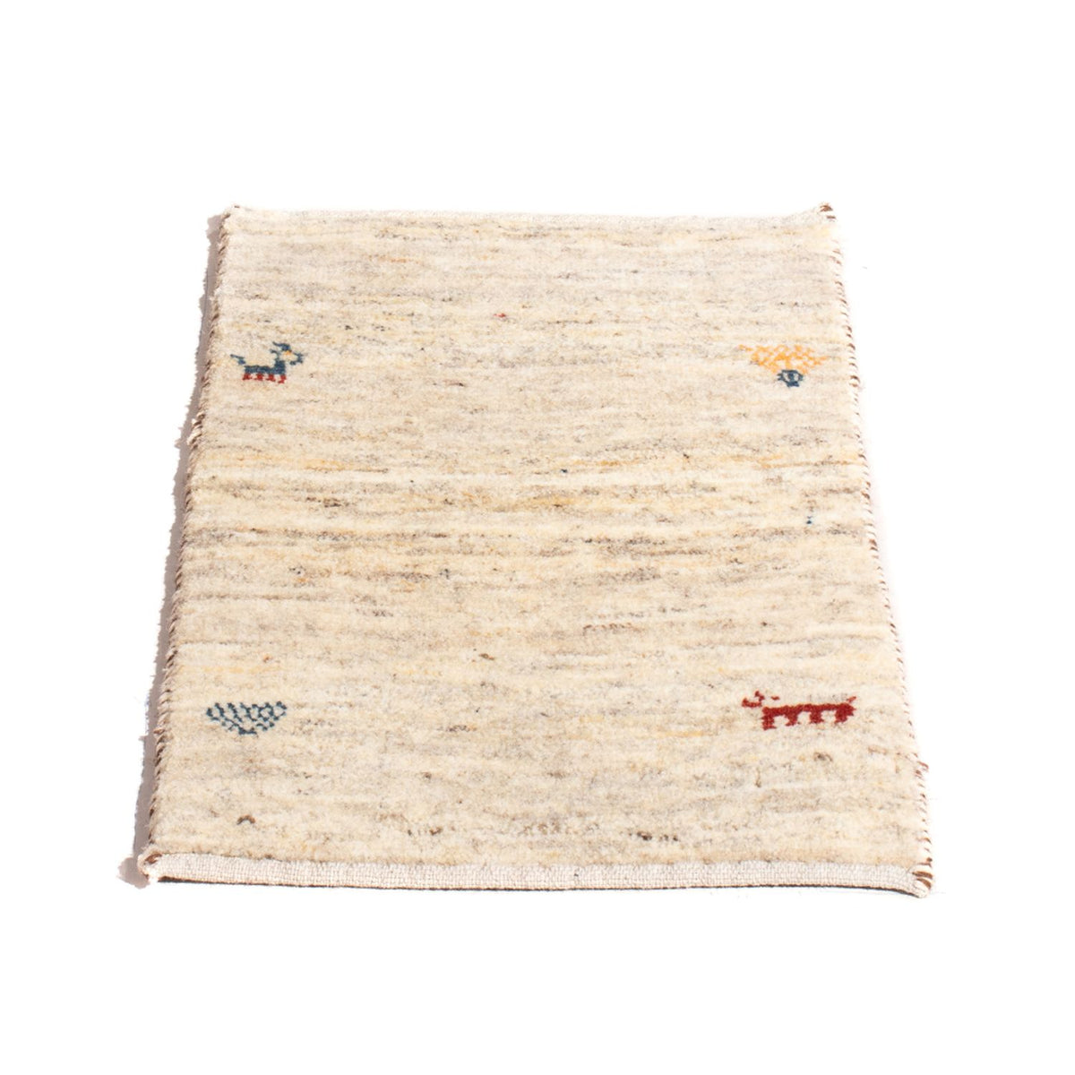 Tapis Gabbeh - Persan - 60 x 40 cm - crème