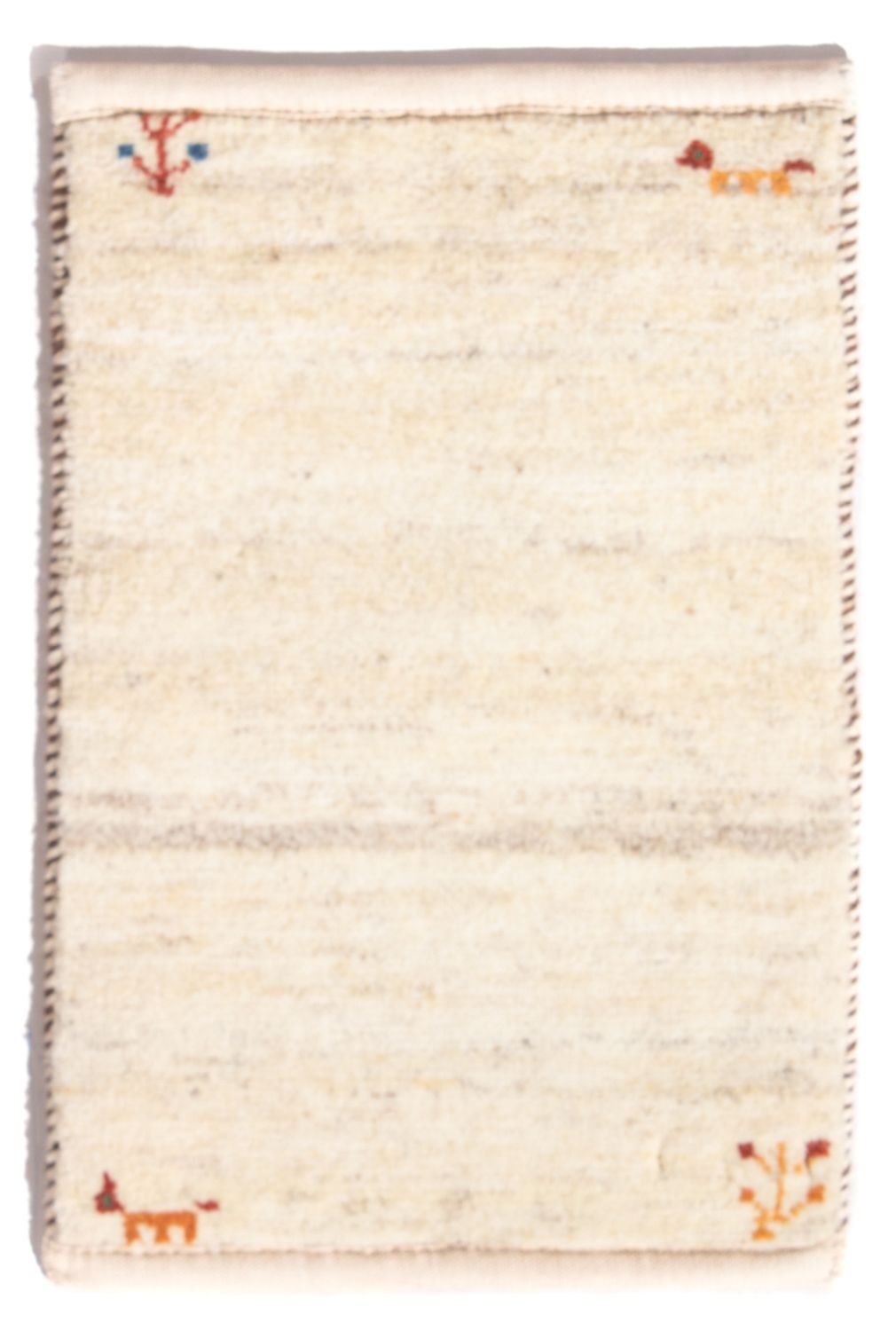 Tapis Gabbeh - Persan - 60 x 40 cm - crème