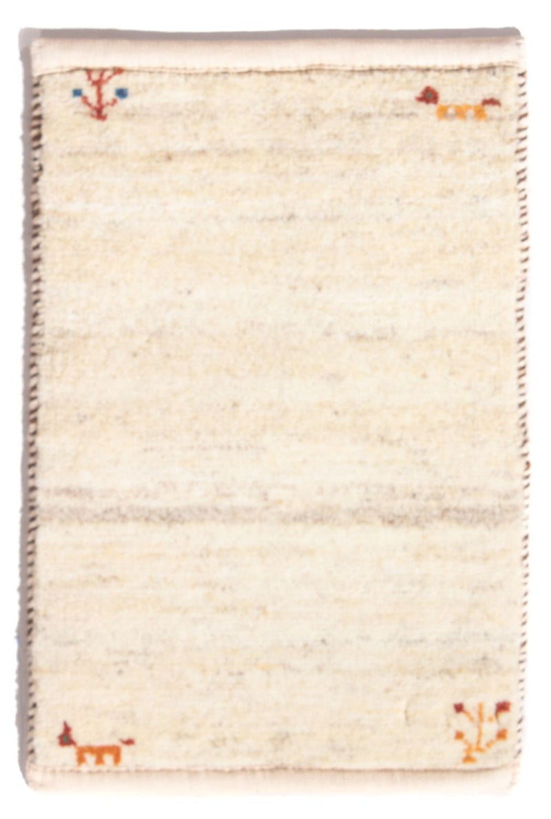 Tapis Gabbeh - Persan - 60 x 40 cm - crème