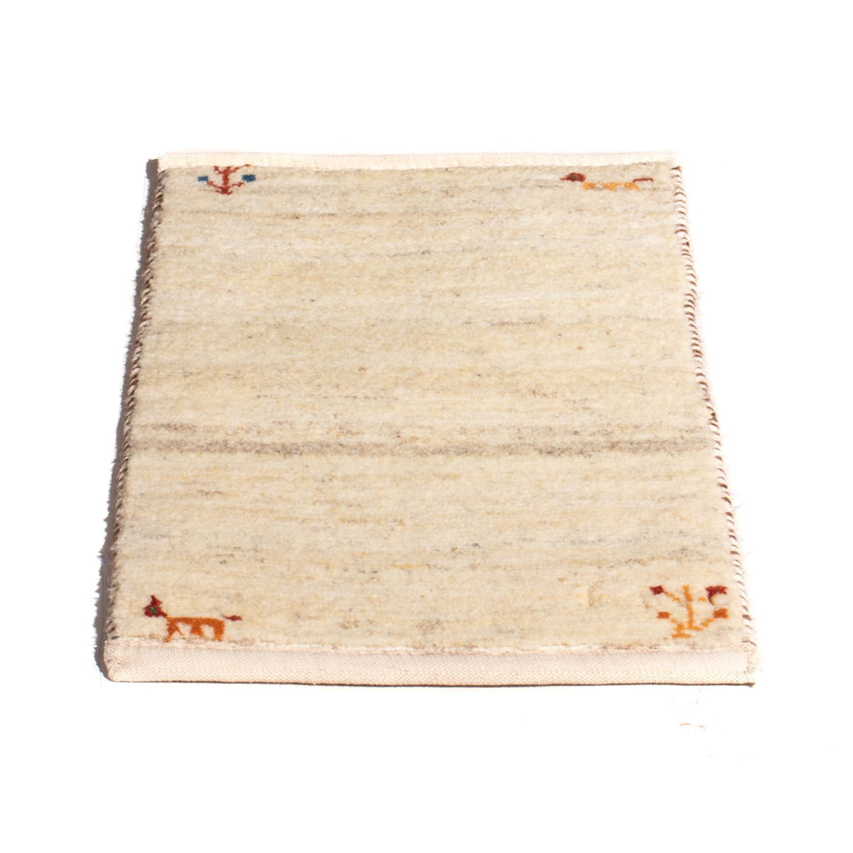 Tapis Gabbeh - Persan - 60 x 40 cm - crème