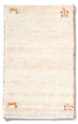 Tapis Gabbeh - Persan - 60 x 40 cm - crème
