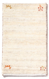 Tapis Gabbeh - Persan - 60 x 40 cm - crème