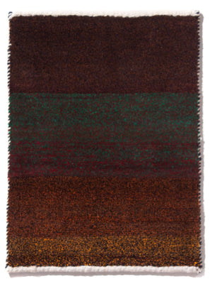 Tapis Gabbeh - Persan - 60 x 40 cm - rouge bordeaux