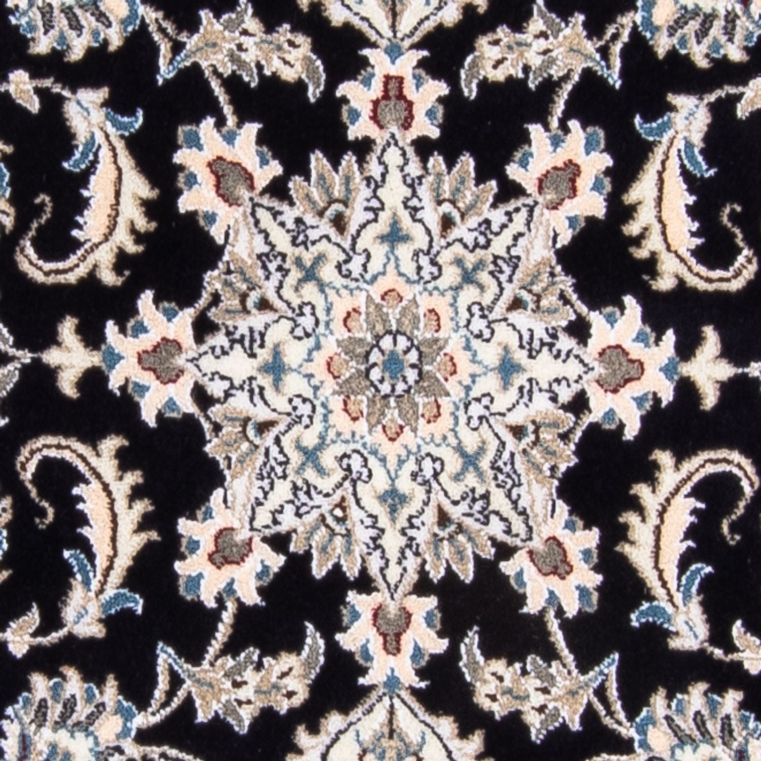 Tapis de couloir Tapis persan - Nain - 297 x 79 cm - bleu foncé