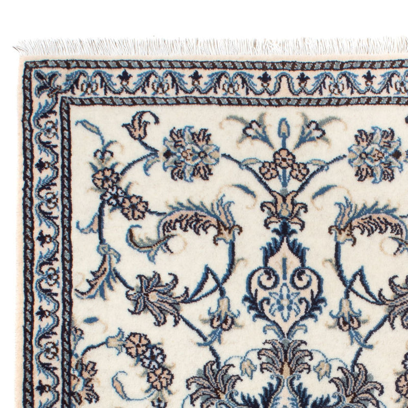 Tapis persan - Nain - 139 x 88 cm - crème