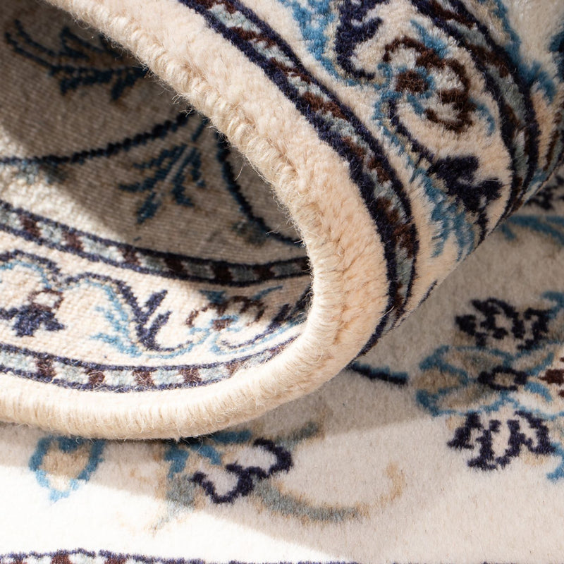 Tapis persan - Nain - 139 x 88 cm - crème