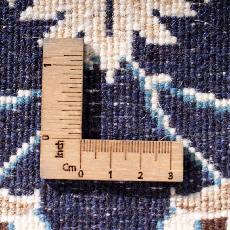 Tapis persan - Nain - 135 x 69 cm - bleu foncé