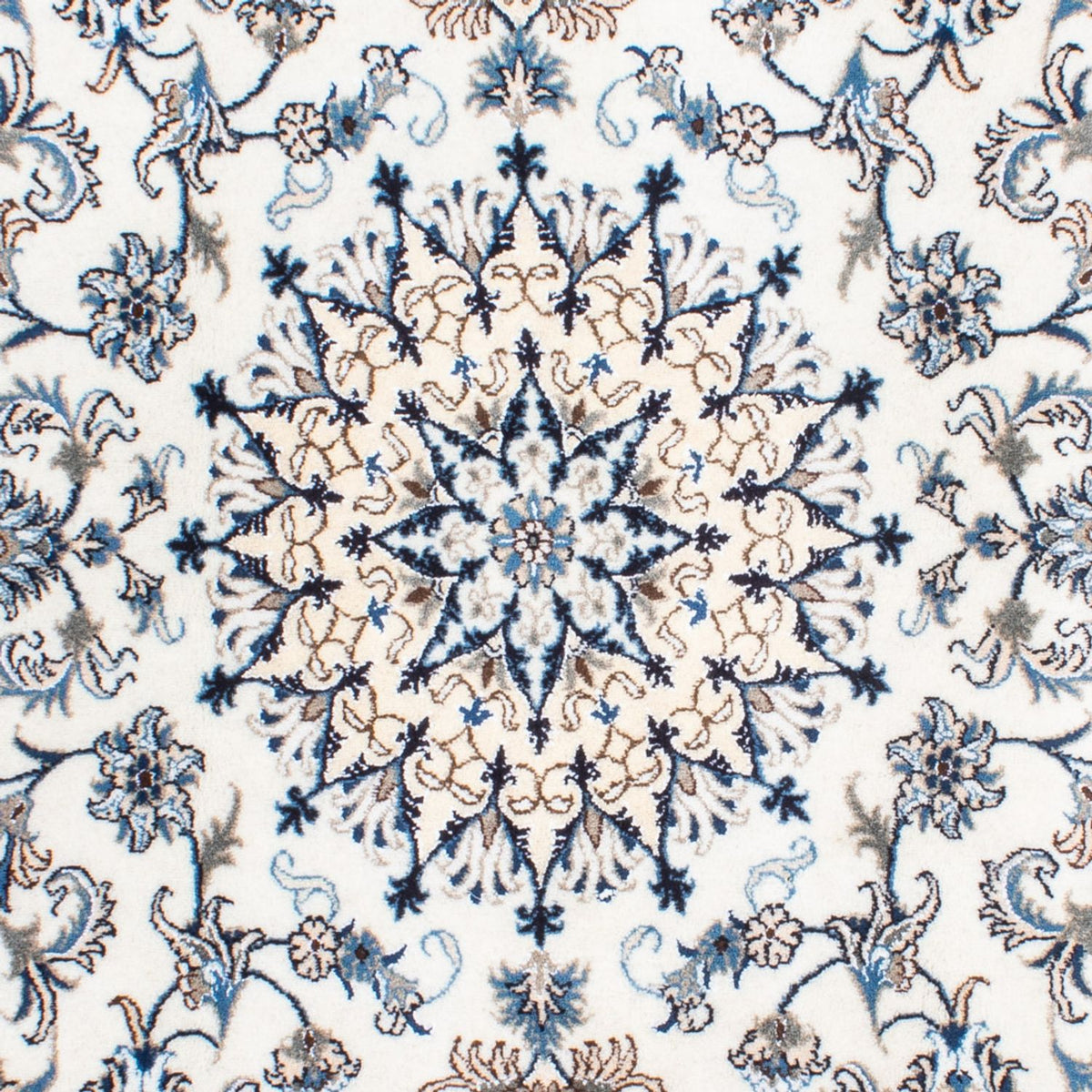 Tapis persan - Nain - 253 x 168 cm - crème