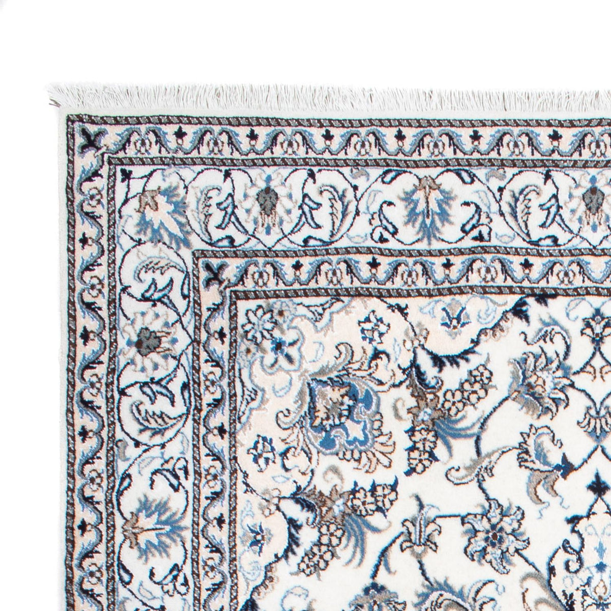 Tapis persan - Nain - 253 x 168 cm - crème