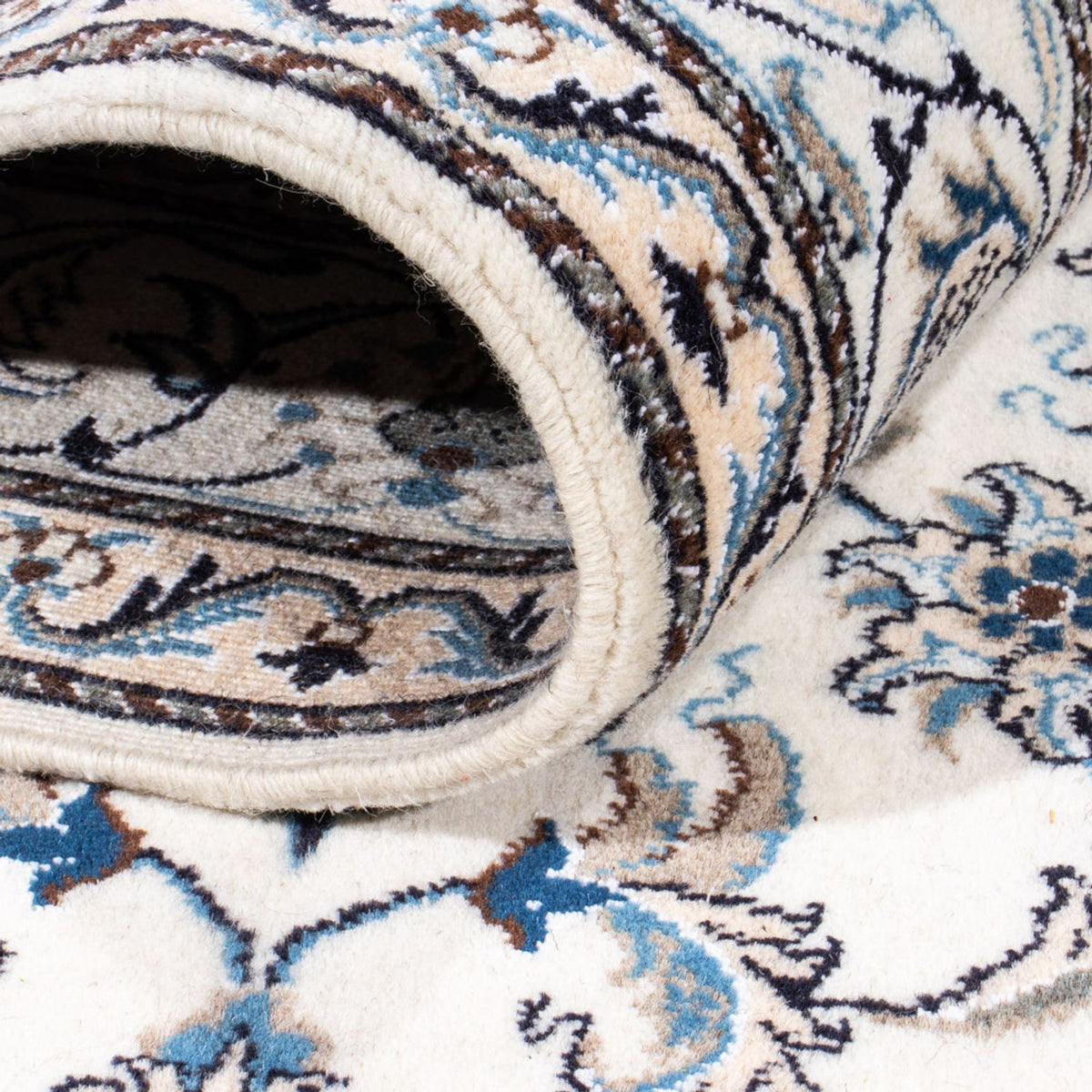 Tapis persan - Nain - 253 x 168 cm - crème