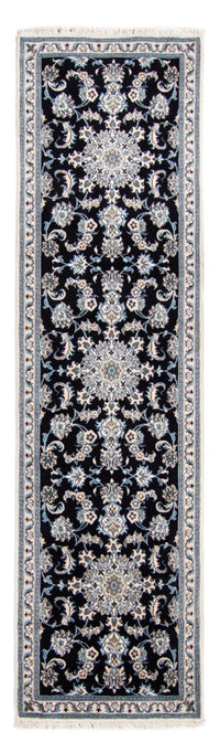 Tapis de couloir Tapis persan - Nain - 287 x 79 cm - bleu foncé