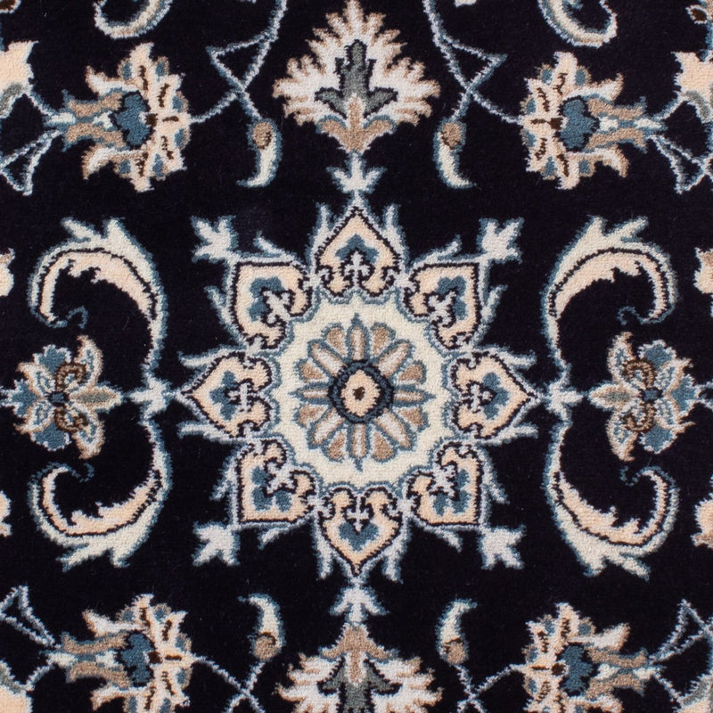 Tapis persan - Nain - 143 x 69 cm - bleu foncé
