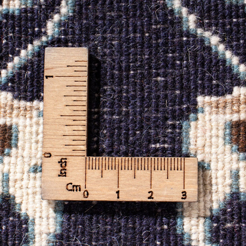 Tapis persan - Nain - 143 x 69 cm - bleu foncé