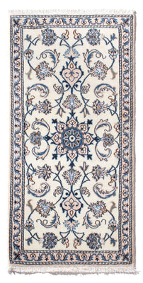 Tapis persan - Nain - 137 x 68 cm - crème
