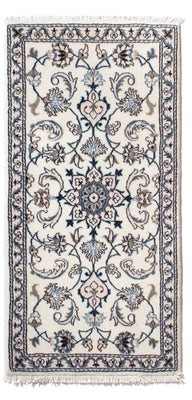 Tapis persan - Nain - 140 x 70 cm - crème