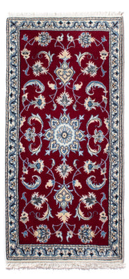 Tapis persan - Nain - 136 x 66 cm - rouge