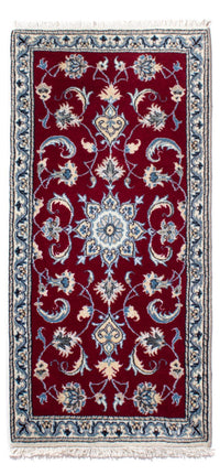 Tapis persan - Nain - 136 x 66 cm - rouge