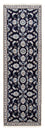 Tapis persan - Nain - 134 x 71 cm - bleu foncé