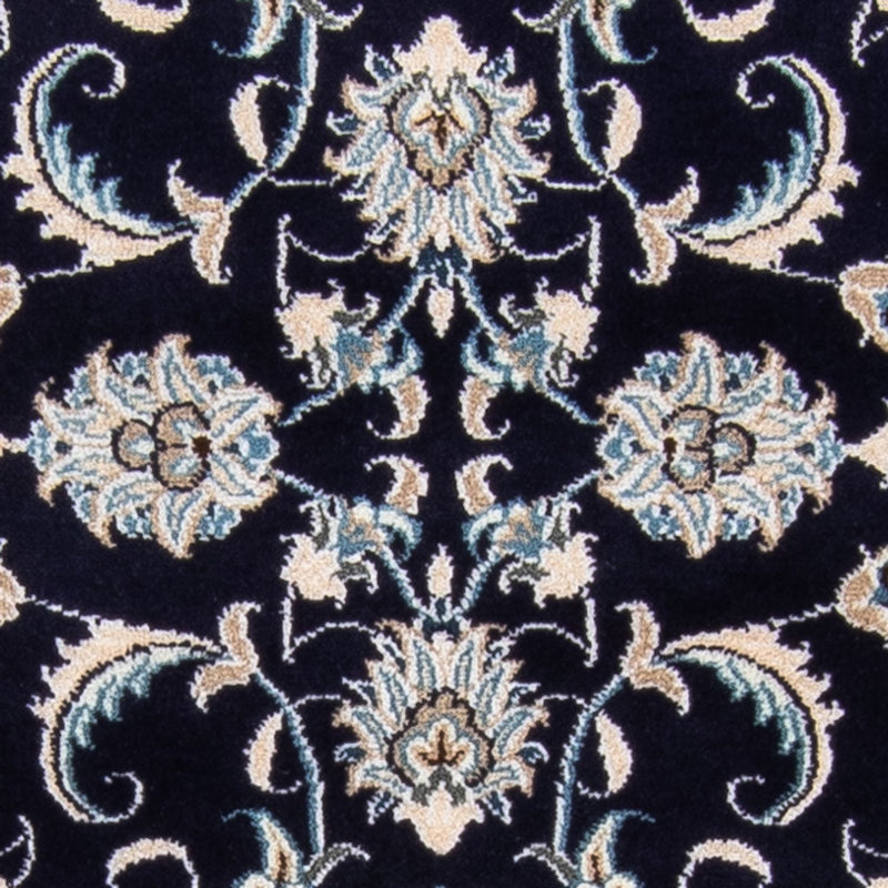 Tapis persan - Nain - 134 x 71 cm - bleu foncé