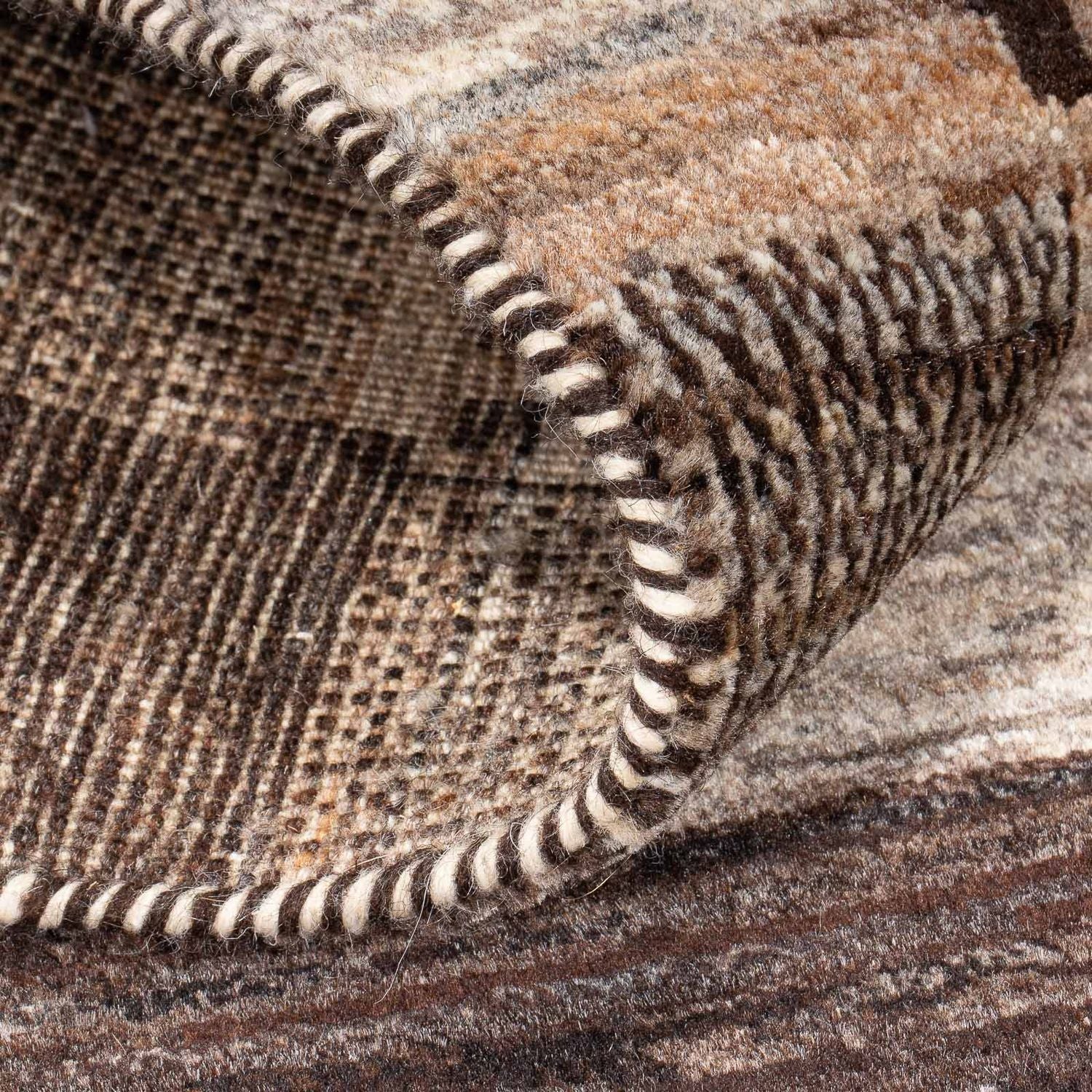 Tapis de couloir Tapis Gabbeh - Loribaft Persan - 197 x 82 cm - naturel