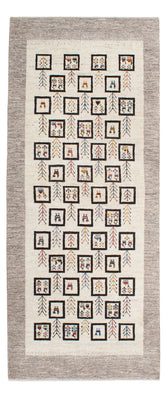 Tapis de couloir Tapis Gabbeh - Loribaft Persan - 199 x 87 cm - naturel
