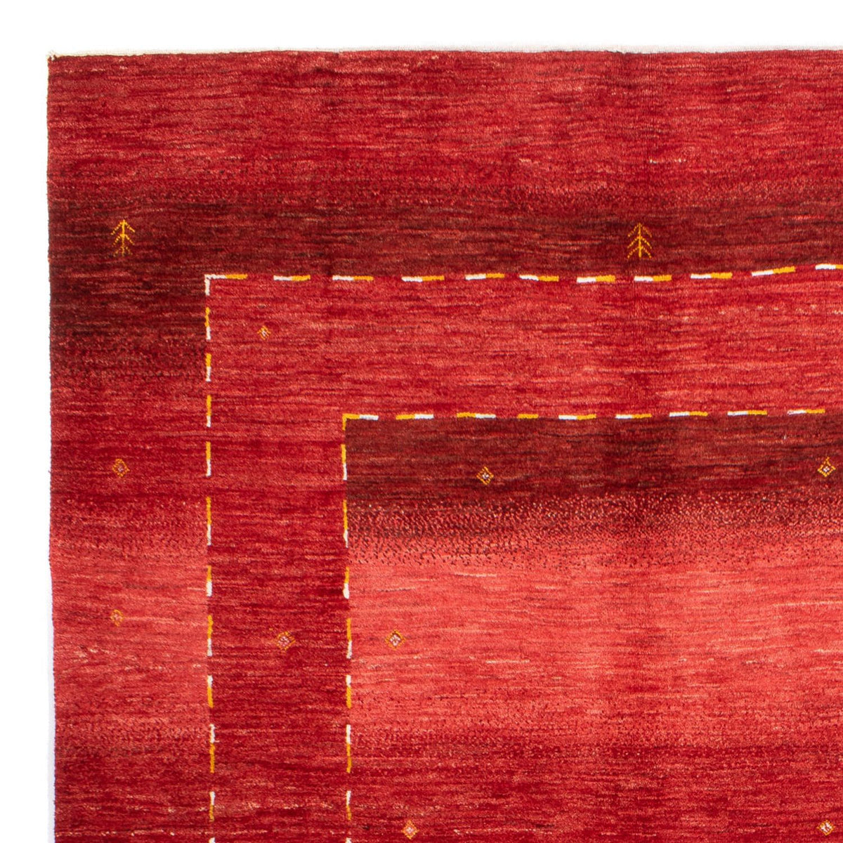 Tapis Gabbeh - Persan - 253 x 177 cm - rouge