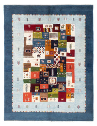 Tapis Gabbeh - Persan - 197 x 156 cm - bleu