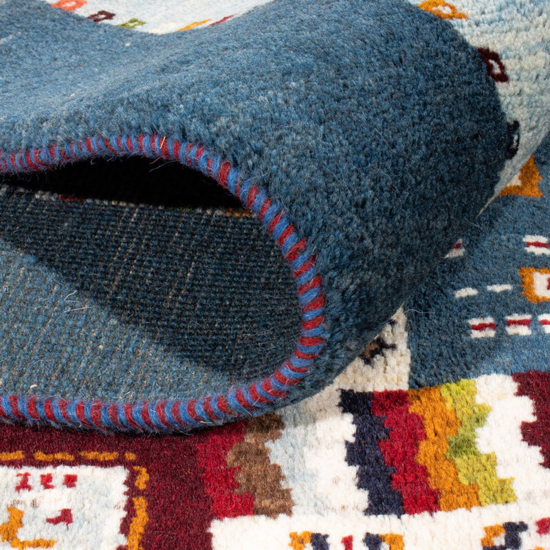 Tapis Gabbeh - Persan - 197 x 156 cm - bleu