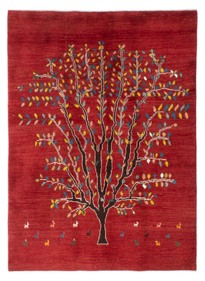 Tapis Gabbeh - Persan - 204 x 150 cm - rouge