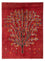 Tapis Gabbeh - Persan - 204 x 150 cm - rouge