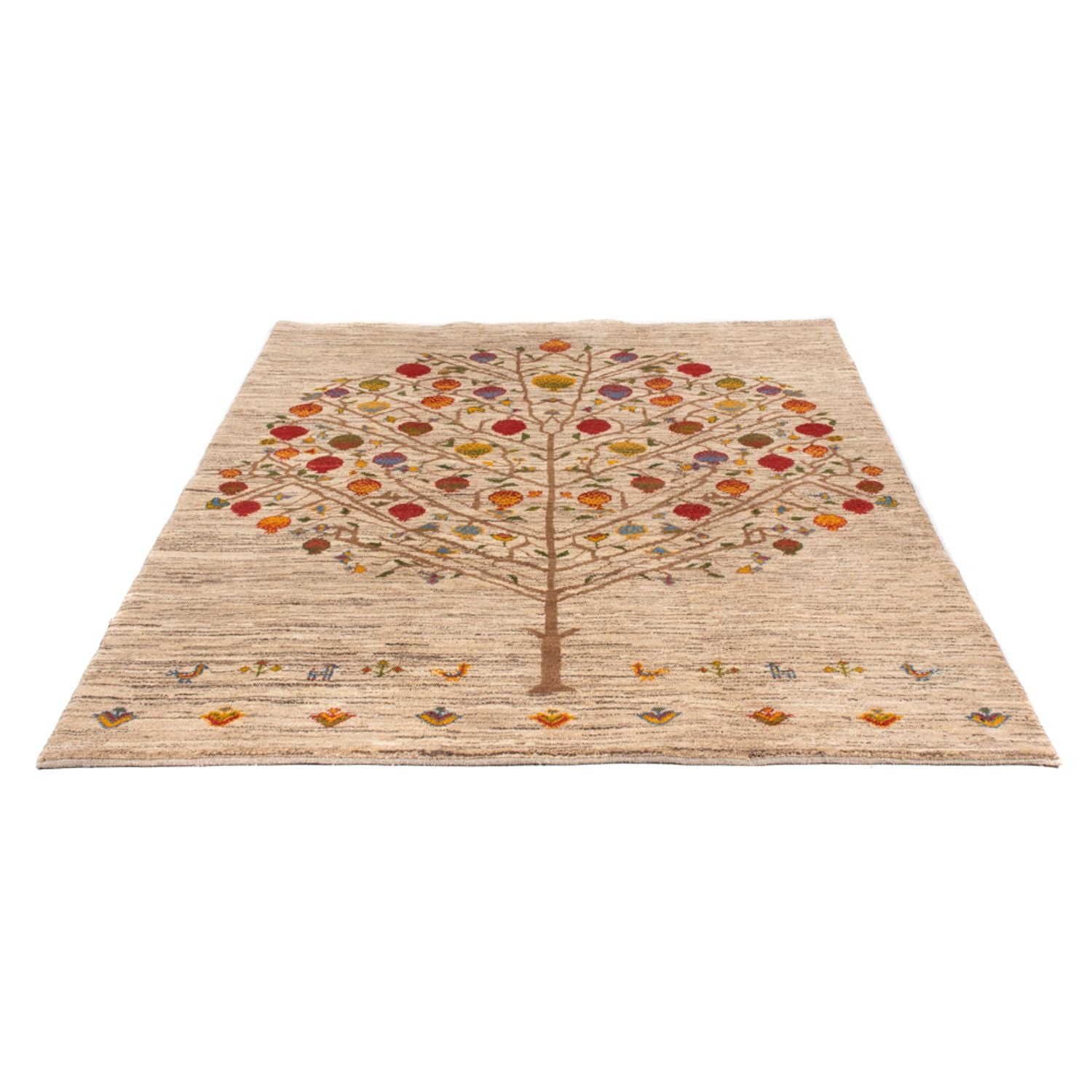 Tapis Gabbeh - Persan - 201 x 148 cm - naturel