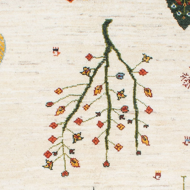 Tapis Gabbeh - Loribaft Persan - 198 x 155 cm - naturel
