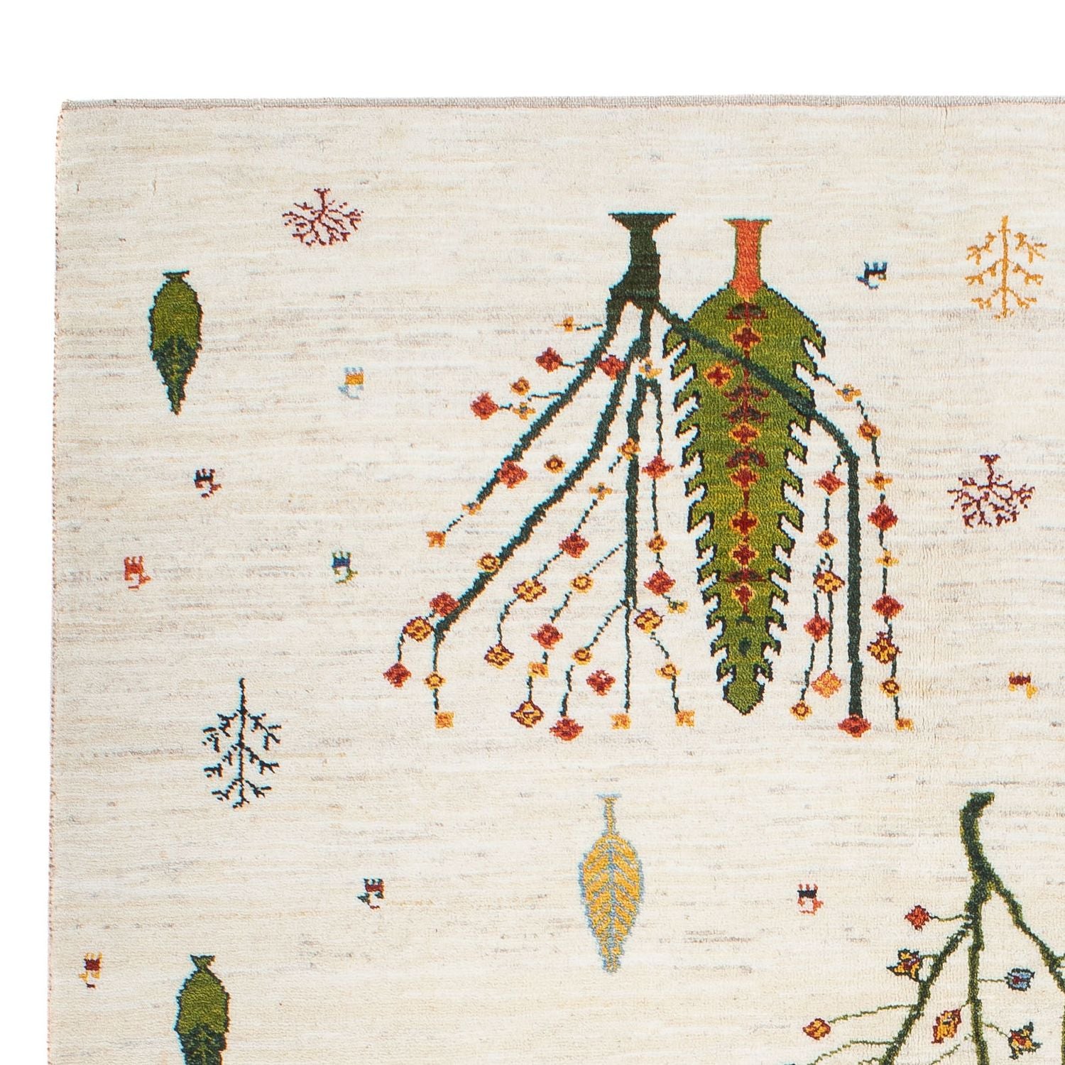 Tapis Gabbeh - Loribaft Persan - 198 x 155 cm - naturel