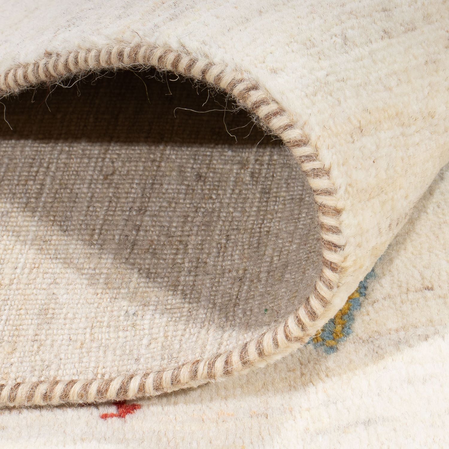 Tapis Gabbeh - Loribaft Persan - 198 x 155 cm - naturel