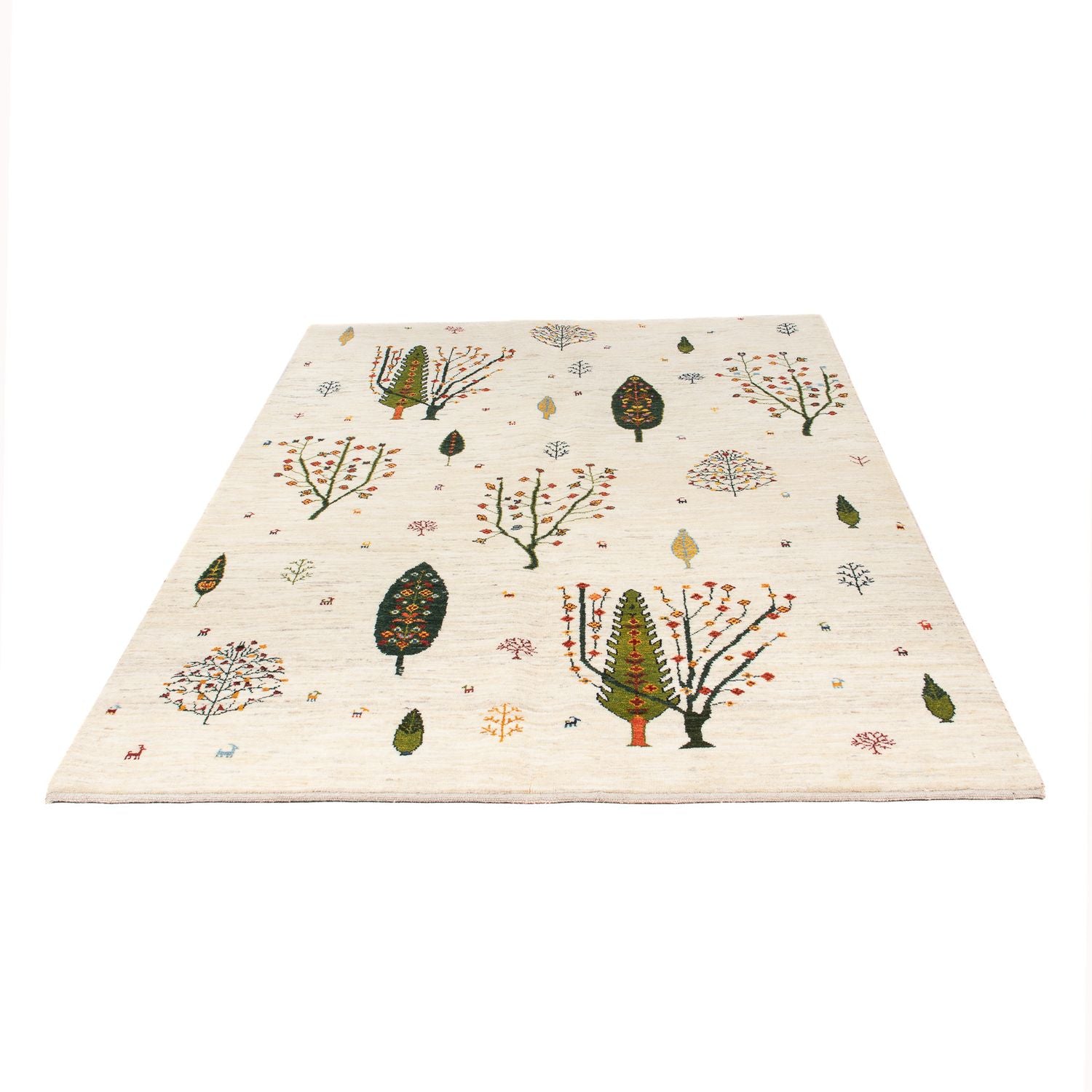 Tapis Gabbeh - Loribaft Persan - 198 x 155 cm - naturel