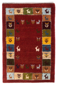 Tapis Gabbeh - Persan - 88 x 61 cm - multicolore