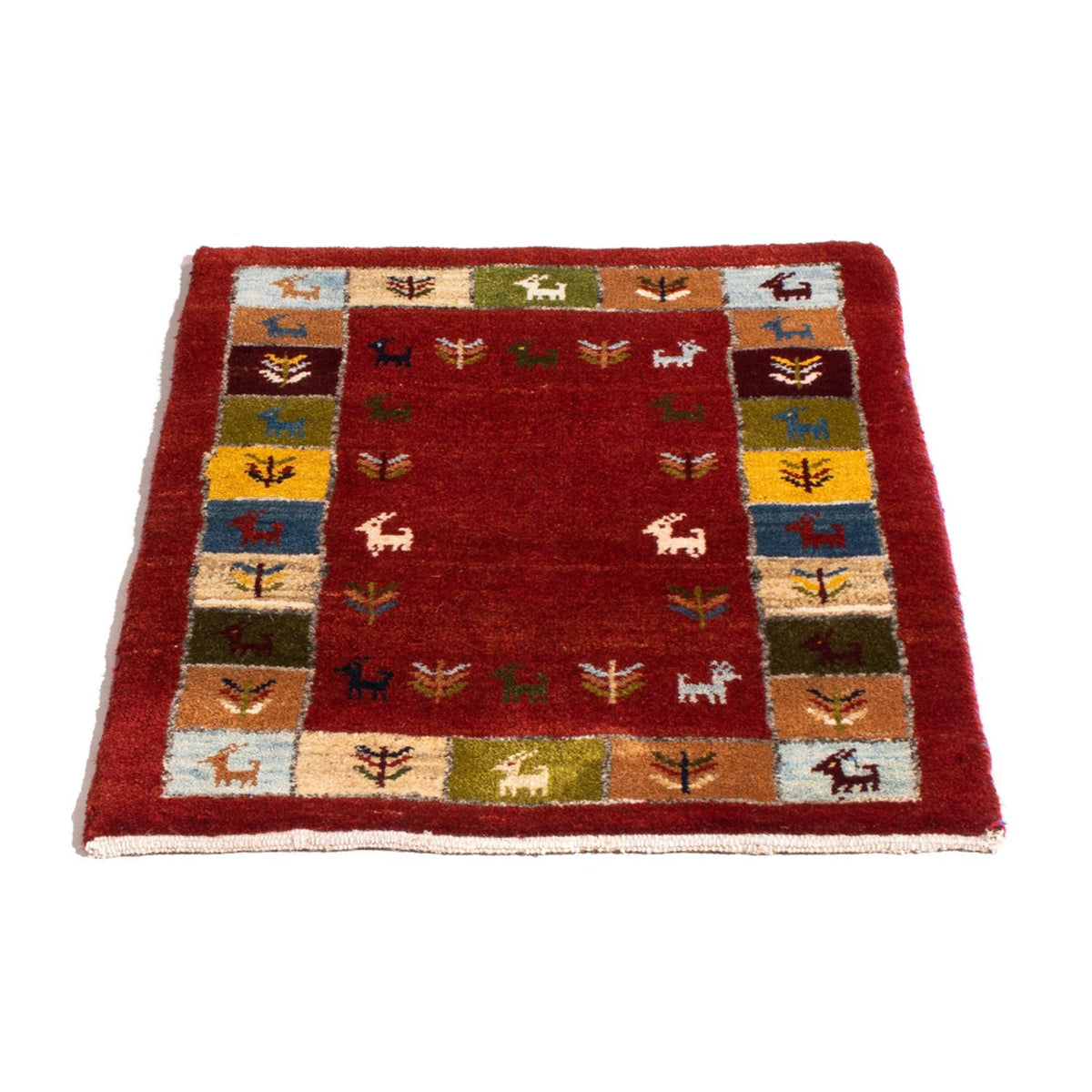 Tapis Gabbeh - Persan - 88 x 61 cm - multicolore