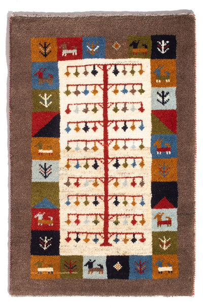 Tapis Gabbeh persan Tapis 61x88cm - Perserteppich Wollteppich