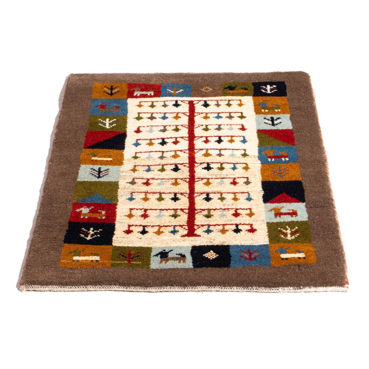 Tapis Gabbeh - Persan - 88 x 61 cm - multicolore
