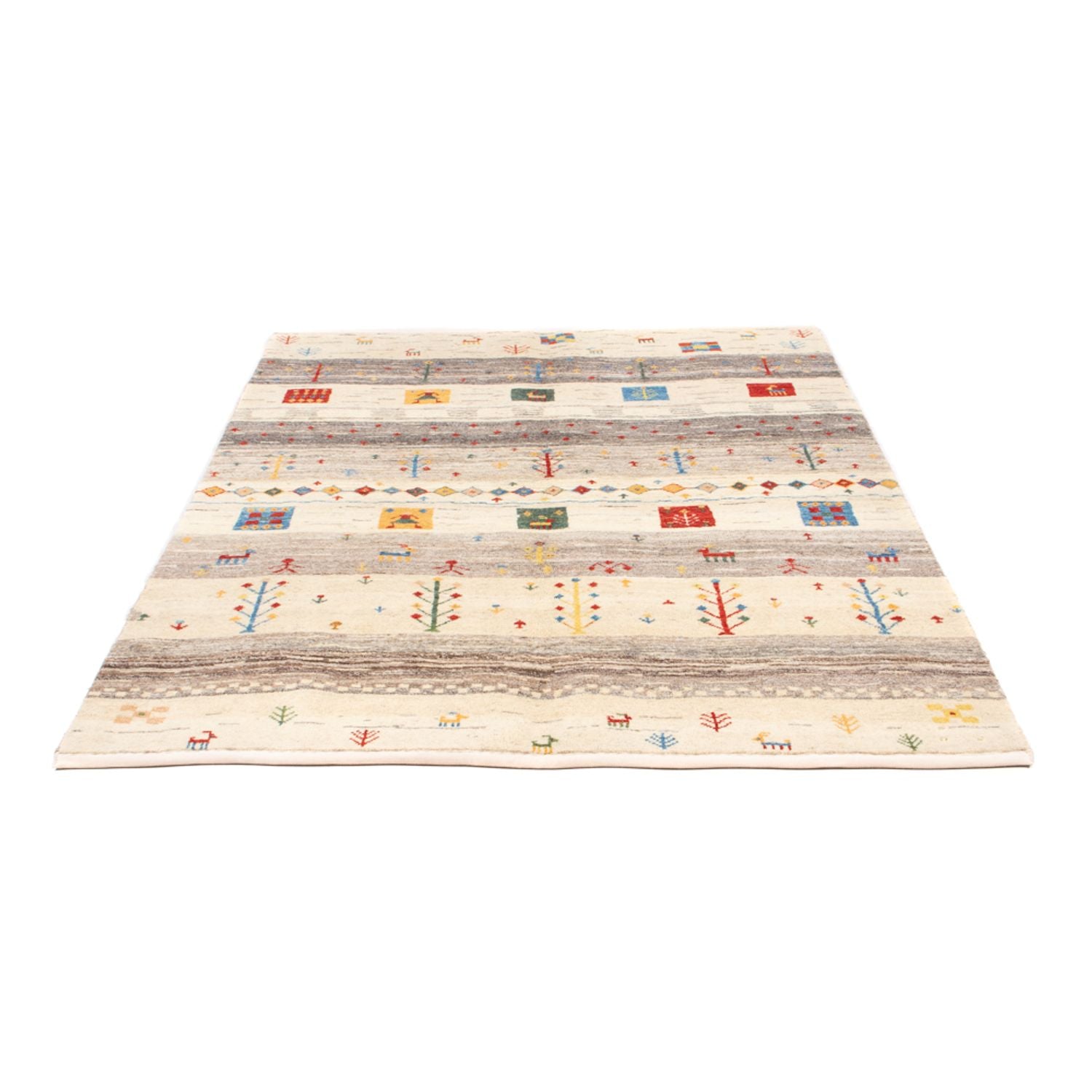 Tapis Gabbeh - Persan - 187 x 148 cm - naturel