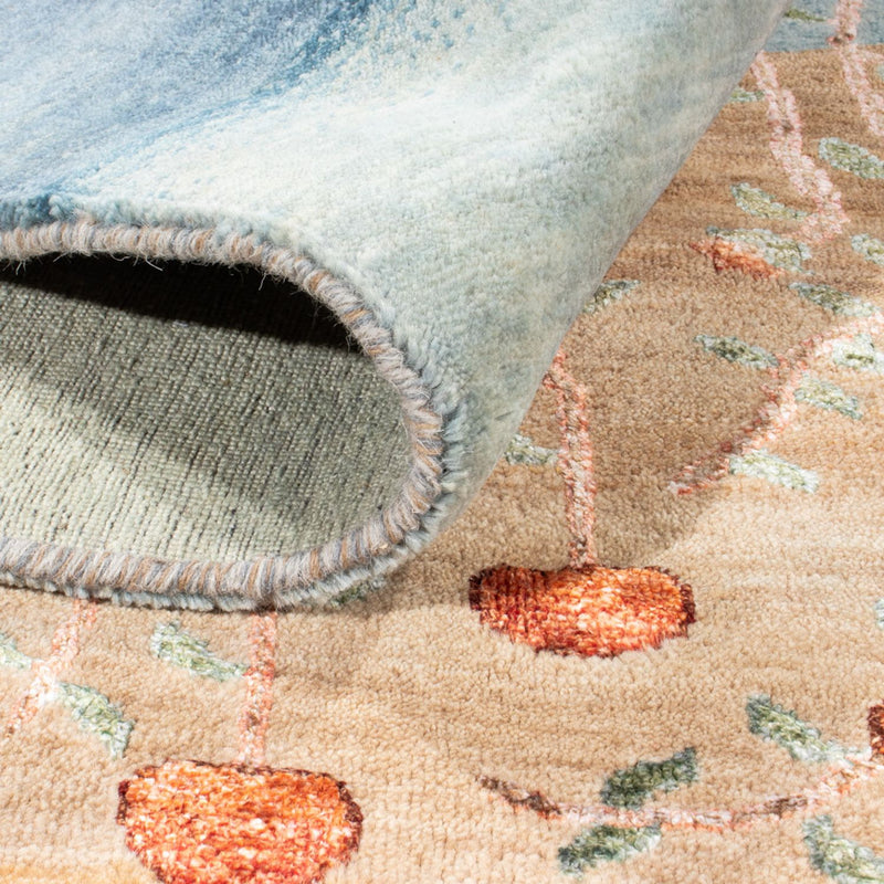 Tapis design - 260 x 188 cm - bleu