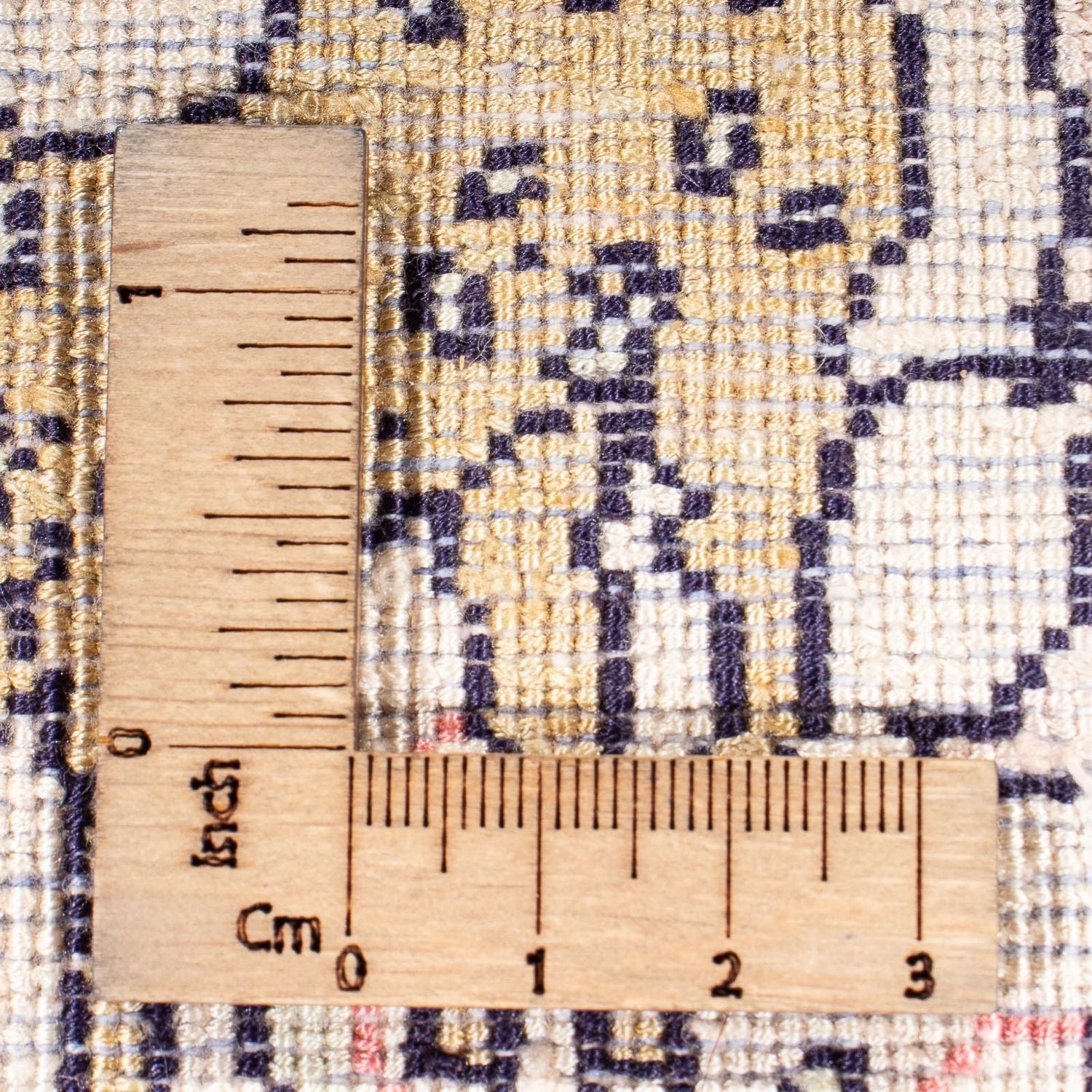 Tapis en soie - Soie du Cachemire - 215 x 133 cm - bleu foncé