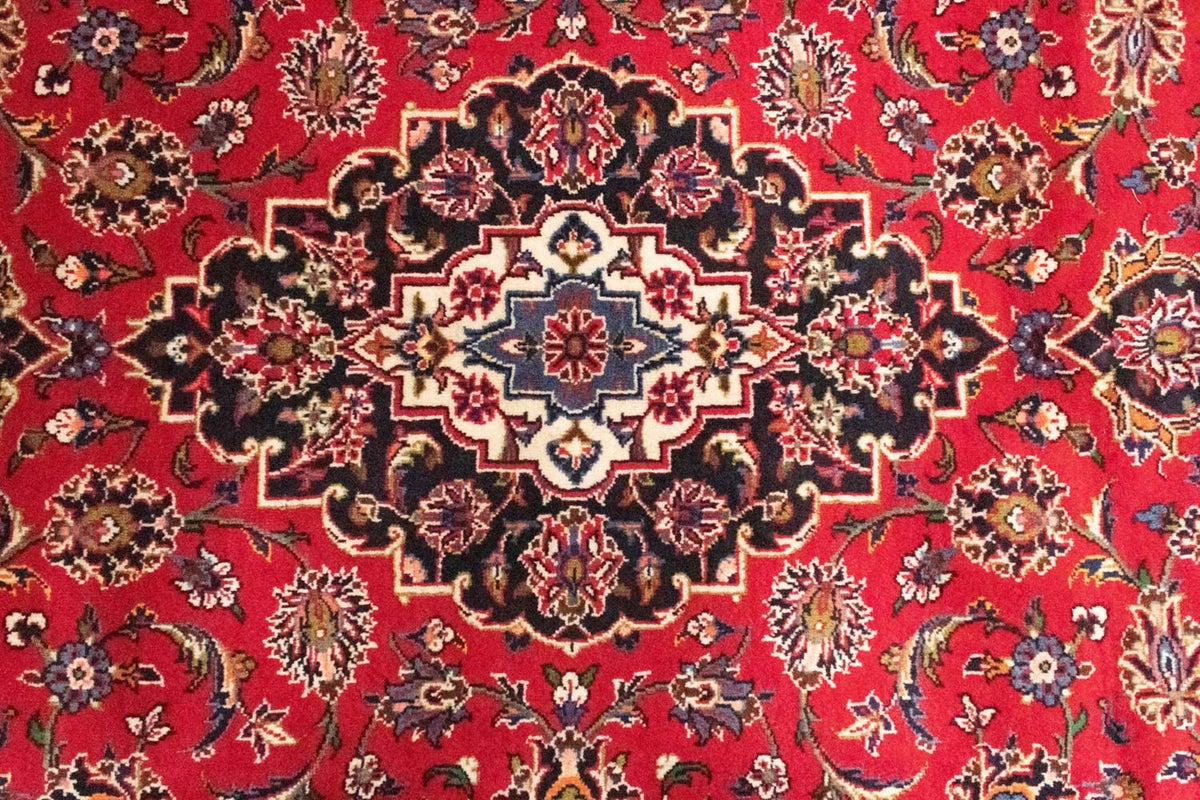 Tapis persan - Keshan - 303 x 202 cm - rouge
